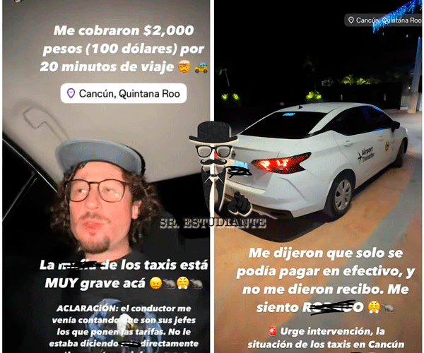 Luisito Comunica y los taxis en Cancún: ¿Es momento de buscar alternativas?